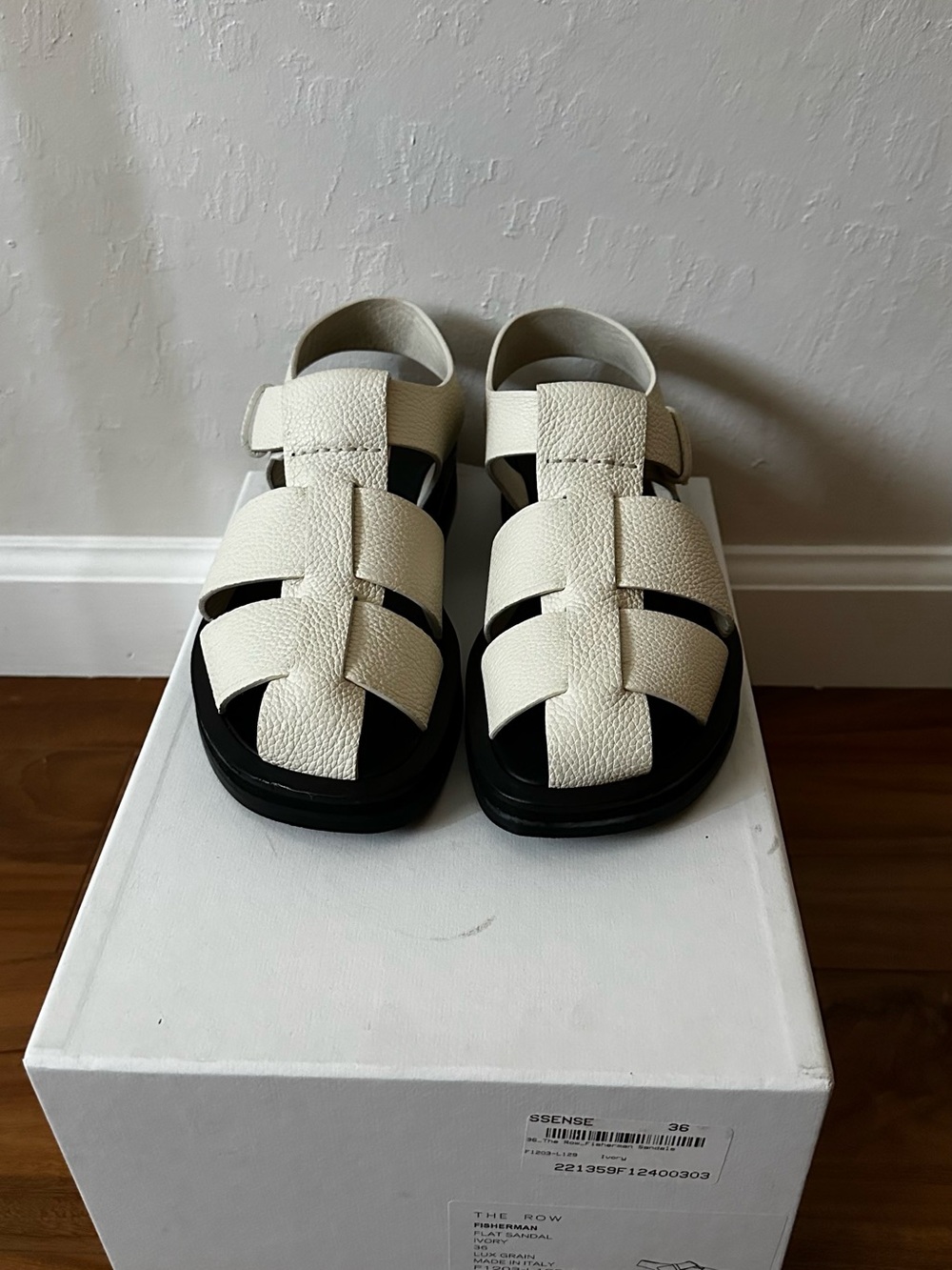 The Row Fisherman Sandals in Ivory